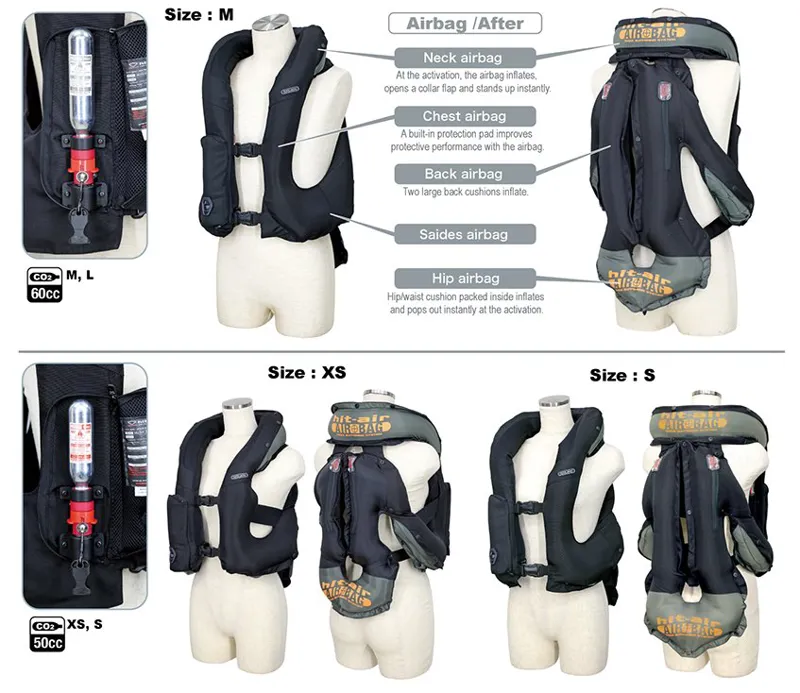 Hit-Air MLV3-H CE Certified Equestrian Airbag Vest Navy-4